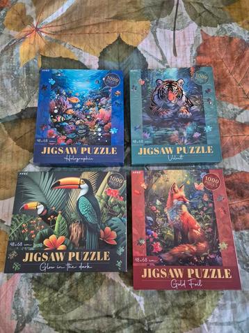 4 prachtige puzzels beschikbaar voor biedingen