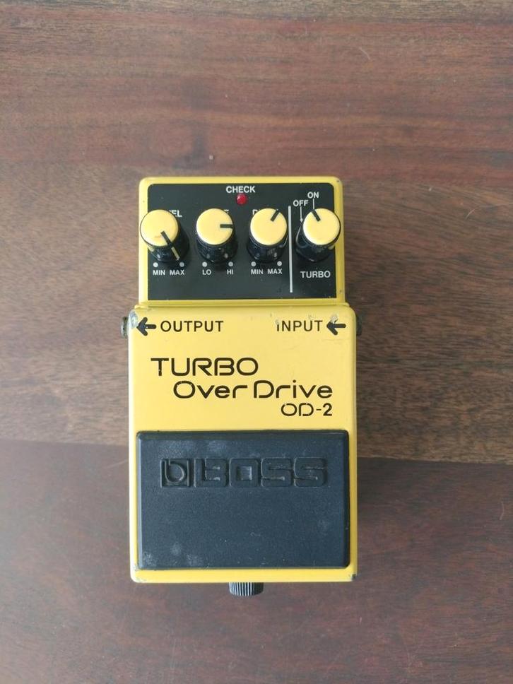 Boss OD-2 Turbo OverDrive Black Label, Muziek en Instrumenten, Effecten, Gebruikt, Distortion, Overdrive of Fuzz, Ophalen of Verzenden