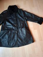 Echt leren zwarte winterjas maat 40, Kleding | Dames, Jassen | Winter, Ophalen of Verzenden, Zo goed als nieuw, Maat 38/40 (M)