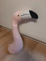Flamingo kop knuffel met ophang mogelijkheid 50 cm, Kinderen en Baby's, Kinderkamer | Inrichting en Decoratie, Ophalen of Verzenden