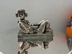 Groot verzilverd mexicaans beeld, Antiek en Kunst, Ophalen of Verzenden, Zilver
