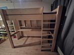 Hoogslaper 90x200 met bureau & opbergruimte, Ophalen, 85 tot 100 cm, Gebruikt, Matras