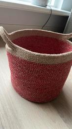 Prachtige gevlochten mand, Huis en Inrichting, Mand, Rond, Ophalen of Verzenden, Zo goed als nieuw