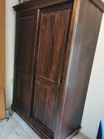 Grote koloniale kast met hang en leggedeelte, Huis en Inrichting, Kasten | Kledingkasten, Ophalen, 200 cm of meer, Zo goed als nieuw