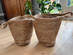 Twee rieten manden Ikea, Huis en Inrichting, Woonaccessoires | Schalen en Manden, Ophalen of Verzenden, Zo goed als nieuw, Rond