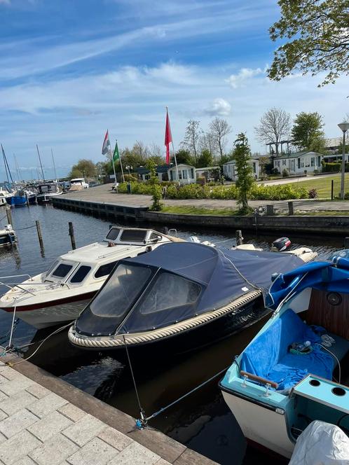 Sloep plus ligplaats Akersloot, Watersport en Boten, Sloepen, Gebruikt, Tot 10 pk, 3 tot 6 meter, Buitenboordmotor, Benzine, Polyester
