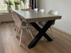 Stoere stevige eettafel betonlook (210 cm x 95 cm), Huis en Inrichting, Tafels | Eettafels, Ophalen, Overige materialen, 200 cm of meer
