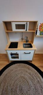 Speelgoedkeuken Hout met pannenset, Kinderen en Baby's, Speelgoed | Speelkeukens, Ophalen, Zo goed als nieuw, Hout, Speelkeuken