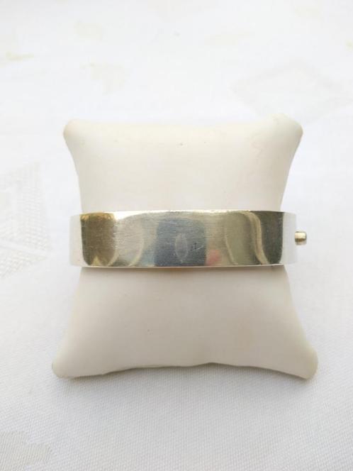 zilveren KLEMBAND 925-gehalte, binnenmaat 6x 4,7 cm, Sieraden, Tassen en Uiterlijk, Armbanden, Zo goed als nieuw, Zilver, Zilver