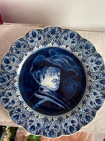 Delfts Blauw Wandbord - 34 cm beschikbaar voor biedingen