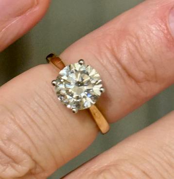 Gouden (trouw) ring diamant van maar liefst 3.00ct!! nieuw!! beschikbaar voor biedingen