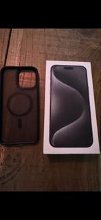 Iphone 15 pro Max 256 titanium zwart, Zwart, IPhone 15 Pro Max, Zo goed als nieuw, Zonder simlock
