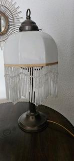 Antieke lamp met kralen van glas, Antiek en Kunst, Antiek | Lampen, Ophalen