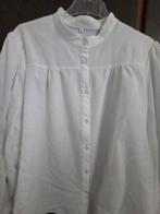 Offwhite blouse met bede manchetten in smok maat XL (46), Ophalen of Verzenden, Nieuw, Maat 46/48 (XL) of groter, Zwart