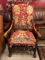 Antieke fauteuil Franse Louis XIII brocante grote stoel, Ophalen