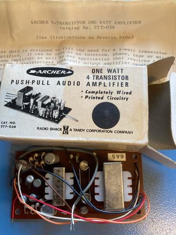 Vintage Push-Pull Audio Versterker - 1 Watt beschikbaar voor biedingen
