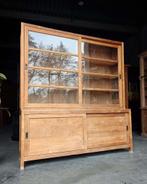 Schoolkast Teakhout | Stoere Buffetkast | Winkelkast #2634, Niet ingevuld, Gebruikt, Met deur(en), 200 cm of meer