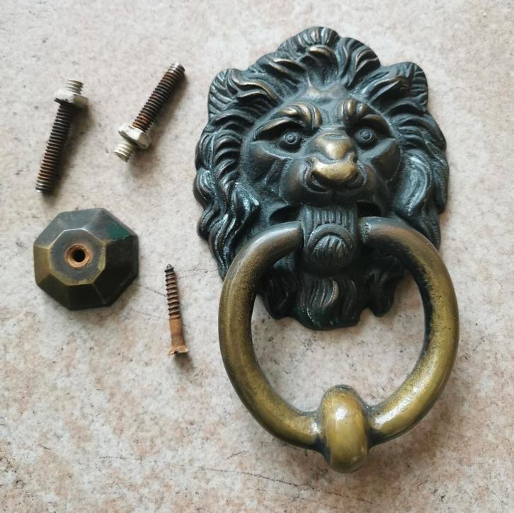 Deurklopper Leeuwenkop., Huis en Inrichting, Deurbellen, Gebruikt, Ophalen of Verzenden