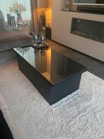 Salontafel bloktafel met glasplaat salon tafel 60x120, Huis en Inrichting, Tafels | Salontafels, Gebruikt, 100 tot 150 cm, Minder dan 50 cm