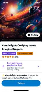 Coldplay , Candle lights, Martinikerk groningen, Tickets en Kaartjes, Twee personen