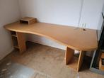Bureau hout gratis 202x79x73 vakken computertafel ecologisch, Ophalen, Gebruikt, Bureau