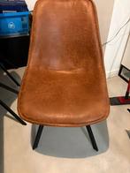 Woood swen eetkamerstoel cognac kleur, Huis en Inrichting, Stoelen, Ophalen, Overige kleuren, Zo goed als nieuw, Metaal