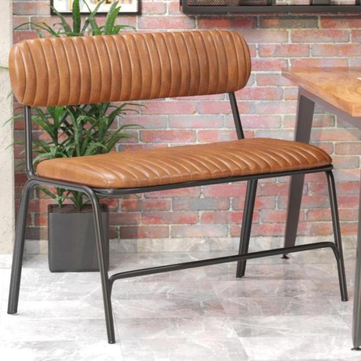 zitbankje art deco, Huis en Inrichting, Banken | Voetenbanken en Poefen, Nieuw, 100 tot 125 cm, 50 tot 75 cm, Rechthoekig, Metaal