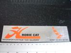 folie sticker hobie cat watersportcentrum oud-naarden logo, Verzenden, Zo goed als nieuw, Bedrijf of Vereniging