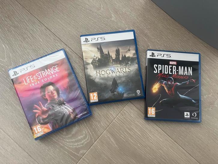PS5 Games Set: Hogwarts Legacy, Life is Strange, Spider-Man, Spelcomputers en Games, Games | Sony PlayStation 5, Zo goed als nieuw