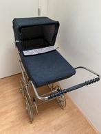 Vintage donkerblauwe kinderwagen, Kinderen en Baby's, Kinderwagens en Combinaties, Kinderwagen, Zo goed als nieuw, Ophalen