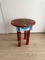 Bijzettafeltje van blik, Ophalen, Minder dan 55 cm, Gebruikt, Rond