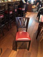 Gebruikte Houten Stoel - Rood, Huis en Inrichting, Stoelen, Ophalen, Gebruikt, Eén, Rood