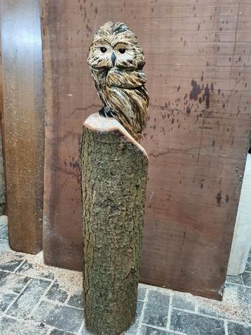  tuinbeeld kerk uil brocante 100 cm uil tuinbank tuinset beschikbaar voor biedingen
