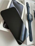 iPhone 15 Pro Max + Apple Watch Series 7, Telecommunicatie, Mobiele telefoons | Apple iPhone, 256 GB, Blauw, IPhone 15 Pro Max