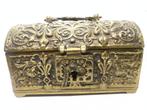 brons koper kistje antiek, Antiek en Kunst, Antiek | Koper en Brons, Ophalen of Verzenden, Brons