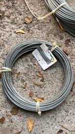 Staalkabel, doorsnede 6,5 mm, lengte 25 meter, Ophalen of Verzenden, Nieuw, 250 mm of meer