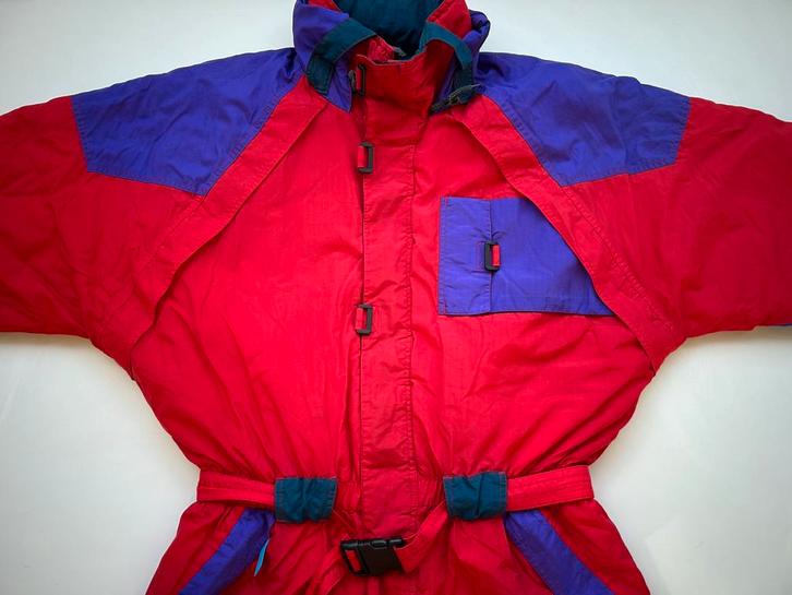 Rood Vintage Fout Skipak mt.L 54, Kleding | Heren, Wintersportkleding, Gedragen, Pak, Maat 52/54 (L), Ophalen of Verzenden