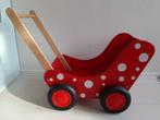 Houten poppenwagen rood, Ophalen of Verzenden, Gebruikt, Duw- of Trekspeelgoed