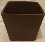 Vierkante vintage Scheurich West Germany bloempot. Retro, Tuin en Terras, Bloempotten, Vierkant, Ophalen of Verzenden, Aardewerk