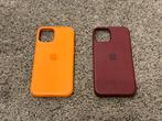 Apple iPhone 12 Mini Hoesjes - Oranje & Bordeaux, Telecommunicatie, Mobiele telefoons | Hoesjes en Frontjes | Apple iPhone, Ophalen of Verzenden