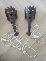 Twee medieval look wandlampen, Huis en Inrichting, Lampen | Wandlampen, Ophalen of Verzenden, Zo goed als nieuw