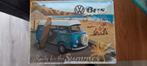 Te koop: metalen wandplaat VW bus, Ophalen, Nieuw