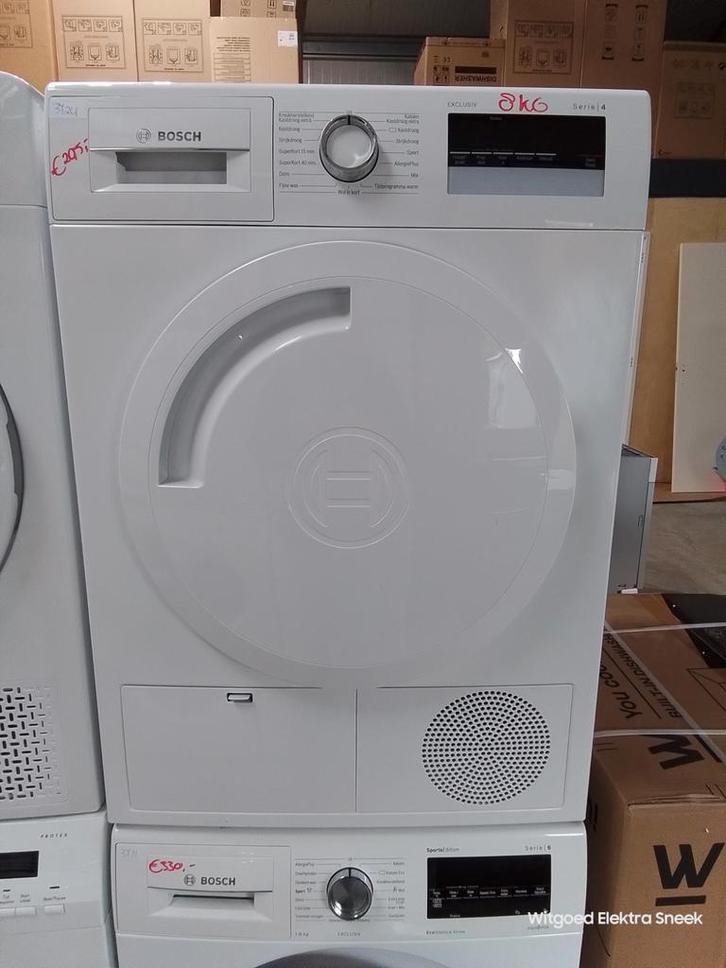 Bosch serie 4 condensdroger, 3 maand garantie 3724, Witgoed en Apparatuur, Wasdrogers, Refurbished, Condens, Voorlader, 8 tot 10 kg