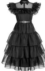 Wednesdayjurk maat M (120-130 cm), Kleding | Dames, Carnavalskleding en Feestkleding, Ophalen of Verzenden, Nieuw, Halloween