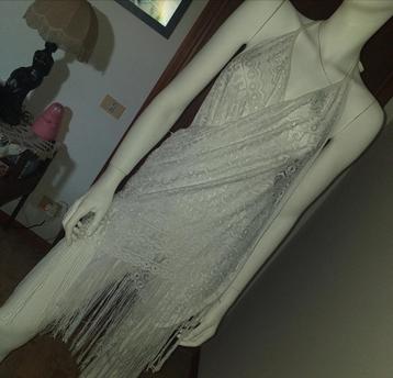 Witte strandjurk beach dress - maat S/M beschikbaar voor biedingen