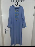 Blauwe Marokkaanse Jelaba met Borduursels, Kleding | Dames, Maat 38/40 (M), Blauw, Ophalen of Verzenden, Zo goed als nieuw