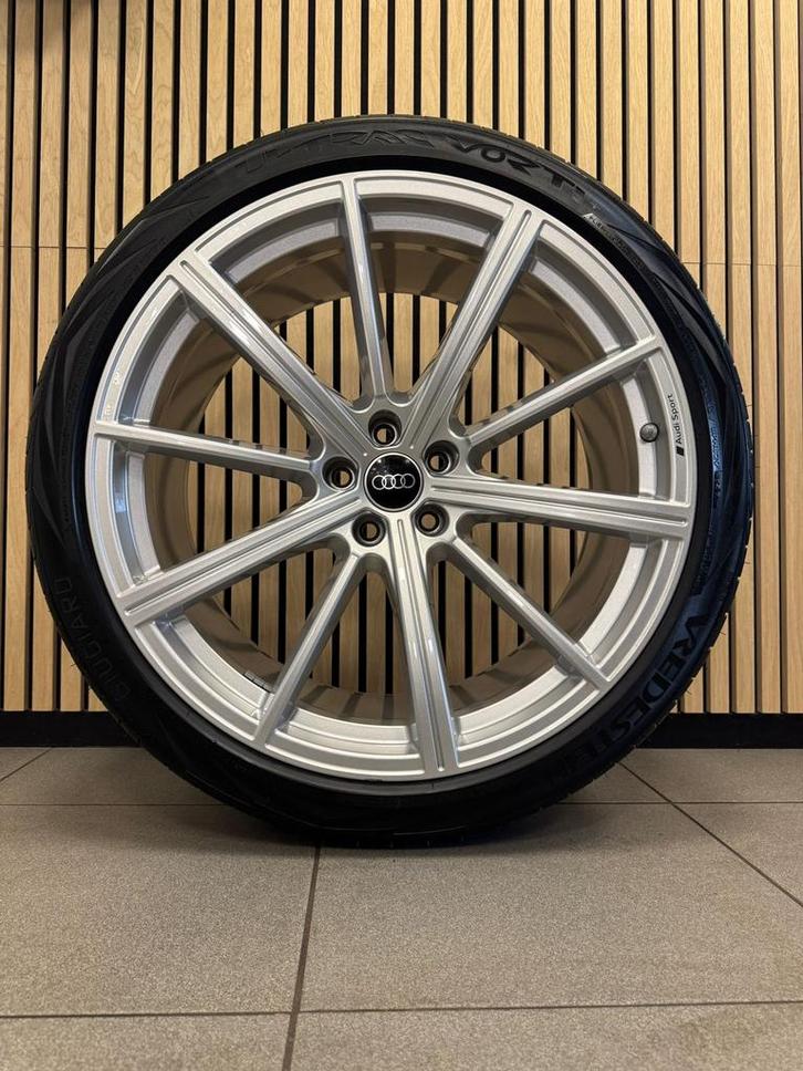 Set Audi velgen 21 inch inclusief Vredestein banden, Auto-onderdelen, Banden en Velgen, Banden en Velgen, Zomerbanden, 21 inch