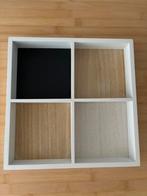 Decoratie schaal tray 4 vaks wit, beuken, donker hout NIEUW, Ophalen of Verzenden, Nieuw, Vierkant, Hout