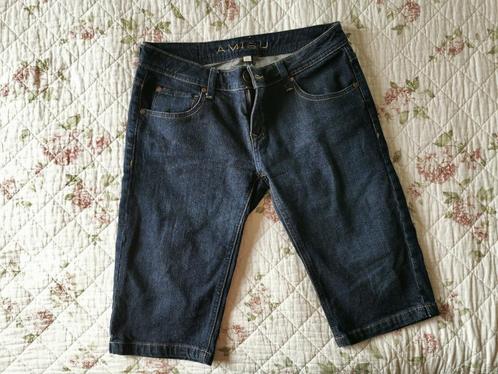 Korte blauwe Spijkerbroek. Merk: Amisu Vintage Urban Denim., Kleding | Dames, Broeken en Pantalons, Zo goed als nieuw, Maat 36 (S)