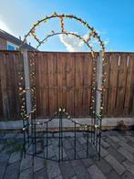 Tuinpergola met kunstbloemen, Ophalen, Zo goed als nieuw